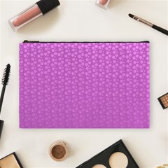 Background Polka Pink Cosmetic Bag (large)