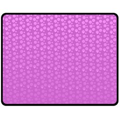 Background Polka Pink Fleece Blanket (Medium) 