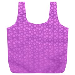 Background Polka Pink Full Print Recycle Bag (XL)