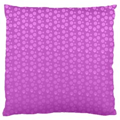 Background Polka Pink Large Flano Cushion Case (One Side)