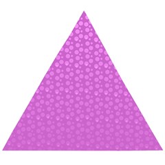 Background Polka Pink Wooden Puzzle Triangle