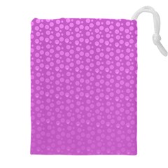 Background Polka Pink Drawstring Pouch (4xl) by HermanTelo