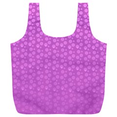 Background Polka Pink Full Print Recycle Bag (xxl)