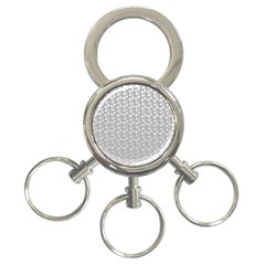 Background Polka Grey 3-ring Key Chain by HermanTelo