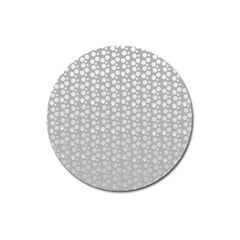 Background Polka Grey Magnet 3  (round) by HermanTelo