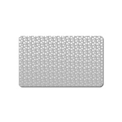 Background Polka Grey Magnet (name Card) by HermanTelo