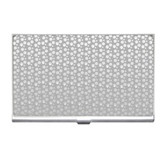 Background Polka Grey Business Card Holder by HermanTelo