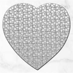 Background Polka Grey Jigsaw Puzzle (heart) by HermanTelo