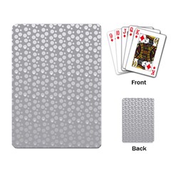 Background Polka Grey Playing Cards Single Design (rectangle)