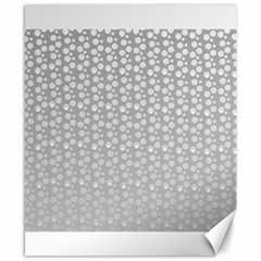 Background Polka Grey Canvas 8  X 10 