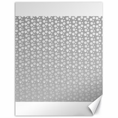 Background Polka Grey Canvas 18  X 24 