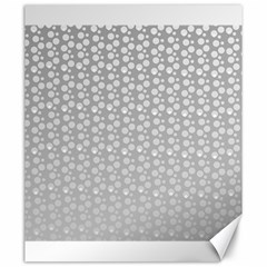 Background Polka Grey Canvas 20  X 24  by HermanTelo