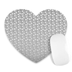 Background Polka Grey Heart Mousepads by HermanTelo