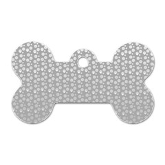 Background Polka Grey Dog Tag Bone (two Sides) by HermanTelo