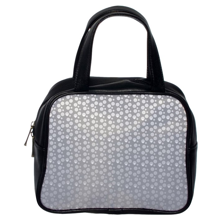 Background Polka Grey Classic Handbag (One Side)