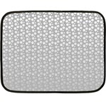 Background Polka Grey Fleece Blanket (Mini) 35 x27  Blanket