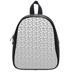 Background Polka Grey School Bag (small) by HermanTelo