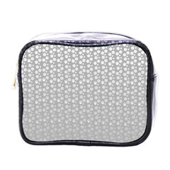 Background Polka Grey Mini Toiletries Bag (one Side)