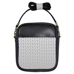 Background Polka Grey Girls Sling Bag