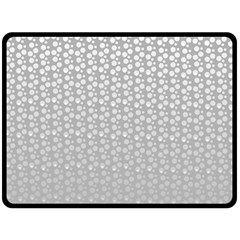 Background Polka Grey Fleece Blanket (large)  by HermanTelo