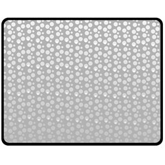 Background Polka Grey Fleece Blanket (medium) 