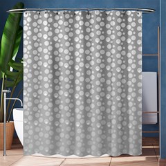 Background Polka Grey Shower Curtain 60  X 72  (medium)  by HermanTelo