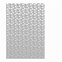 Background Polka Grey Small Garden Flag (two Sides)