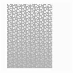 Background Polka Grey Large Garden Flag (two Sides) by HermanTelo