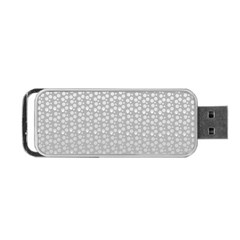 Background Polka Grey Portable Usb Flash (one Side) by HermanTelo