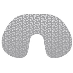 Background Polka Grey Travel Neck Pillow