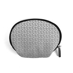 Background Polka Grey Accessory Pouch (small)