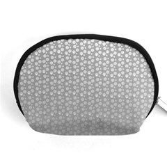 Background Polka Grey Accessory Pouch (medium)