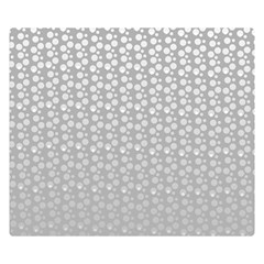 Background Polka Grey Double Sided Flano Blanket (small) 