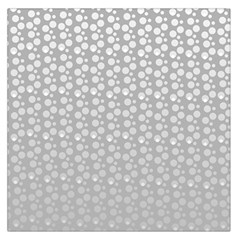 Background Polka Grey Large Satin Scarf (square)