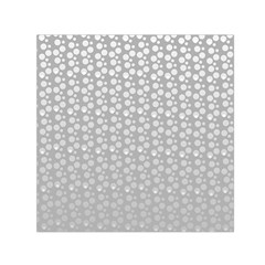 Background Polka Grey Small Satin Scarf (square)