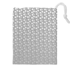 Background Polka Grey Drawstring Pouch (4xl)