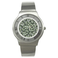 Flowers Pattern Spring Nature Stainless Steel Watch by HermanTelo