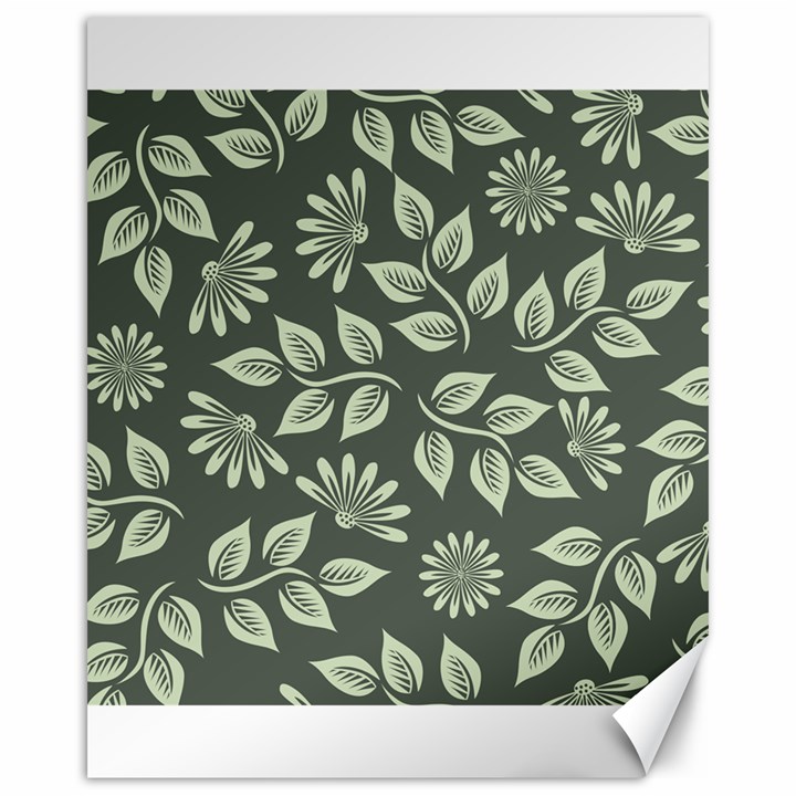 Flowers Pattern Spring Nature Canvas 16  x 20 