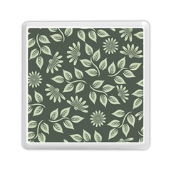 Flowers Pattern Spring Nature Memory Card Reader (square)