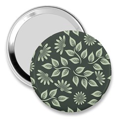 Flowers Pattern Spring Nature 3  Handbag Mirrors