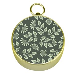 Flowers Pattern Spring Nature Gold Compasses