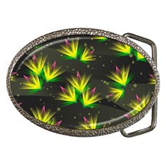 Floral Abstract Lines Belt Buckles by HermanTelo