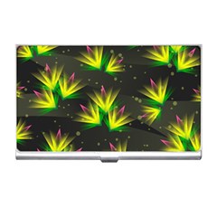 Floral Abstract Lines Business Card Holder by HermanTelo