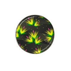 Floral Abstract Lines Hat Clip Ball Marker (4 Pack) by HermanTelo