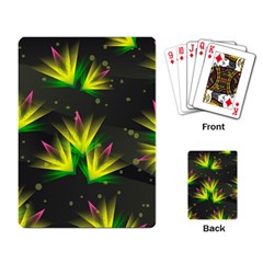 Floral Abstract Lines Playing Cards Single Design (rectangle) by HermanTelo