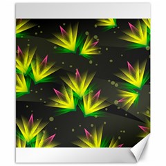 Floral Abstract Lines Canvas 8  X 10  by HermanTelo