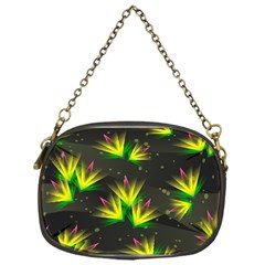 Floral Abstract Lines Chain Purse (one Side)