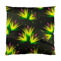 Floral Abstract Lines Standard Cushion Case (one Side)