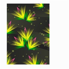 Floral Abstract Lines Large Garden Flag (two Sides)