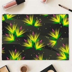 Floral Abstract Lines Cosmetic Bag (xxl)